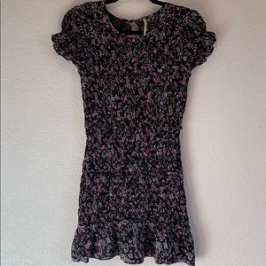 Free people floral skater scrunch dress small